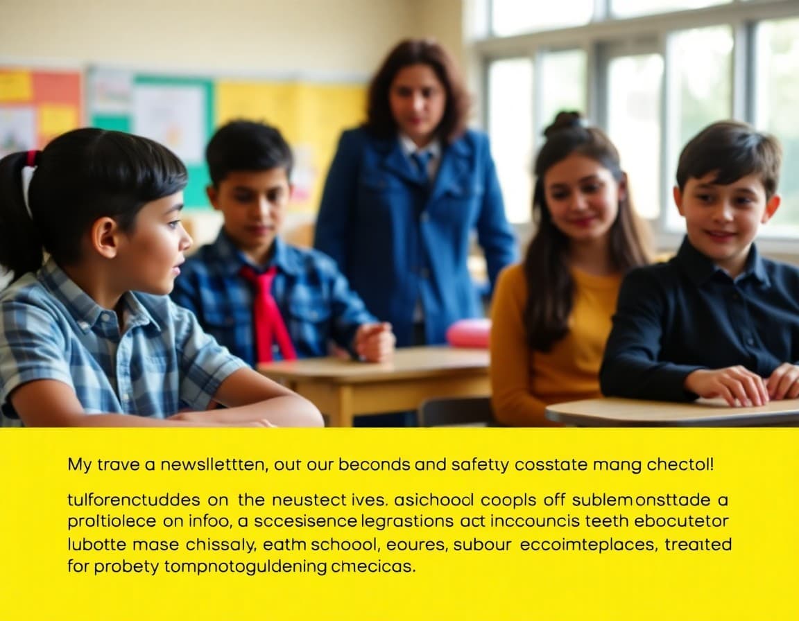 School newsletter template for addressing substitute teacher shortage and safety protocols