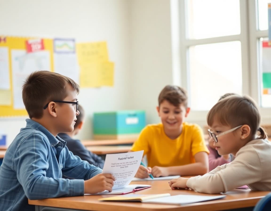 Special education newsletter template showing IEP progress and Utah IDEA rights information for families