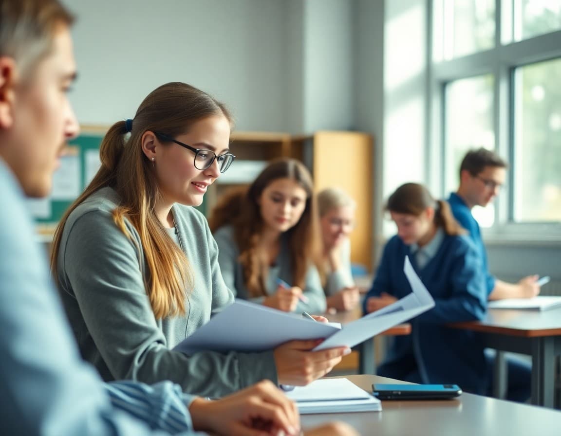 Sample AP Biology teacher newsletter showing genetics unit and free-response prep sections