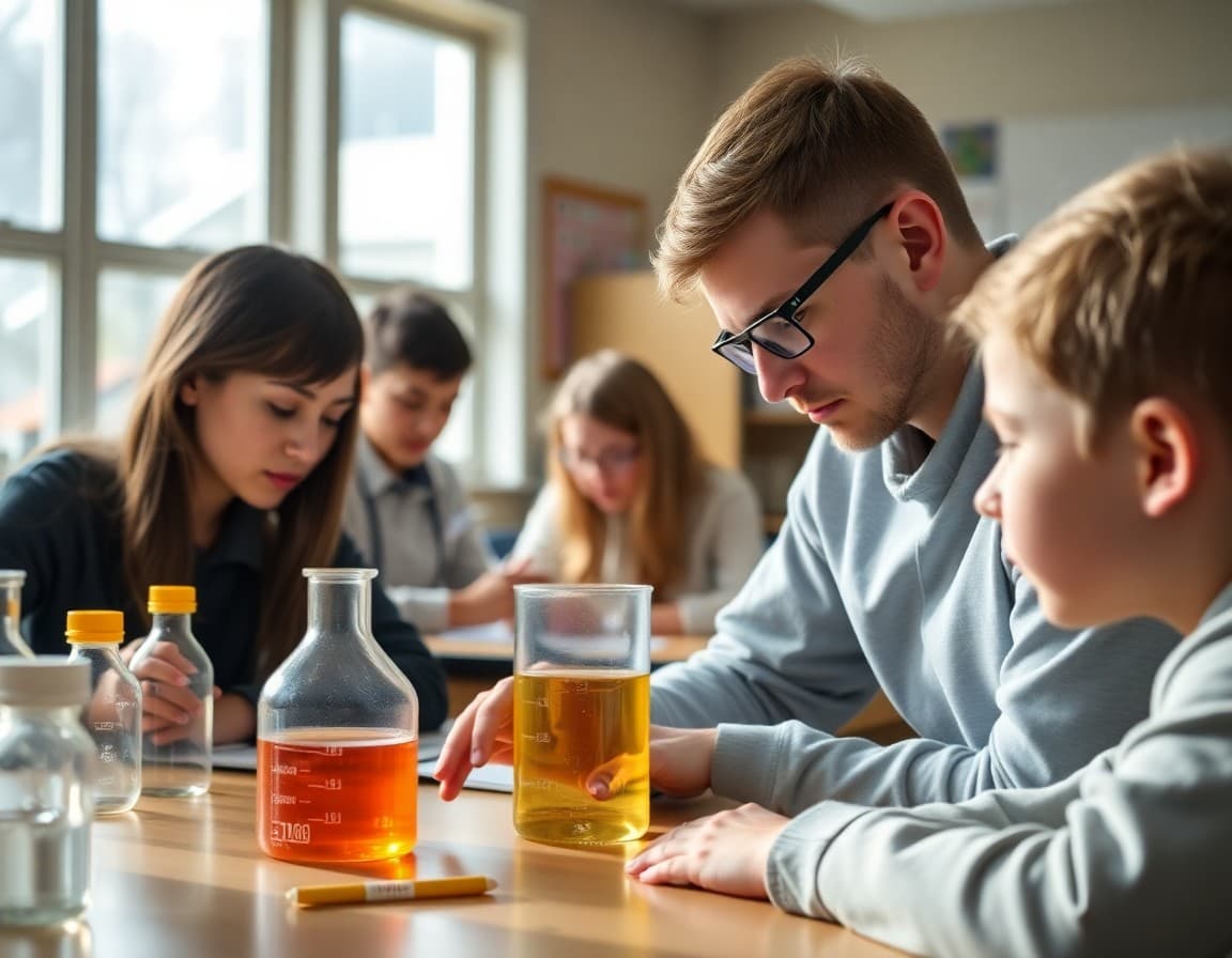 List of AP Chemistry newsletter topic ideas divided by fall, winter, and spring phases