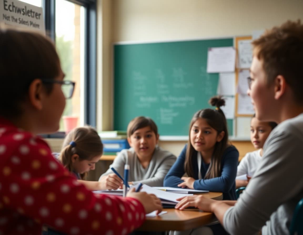 Algebra unit teacher newsletter showing key concepts, common challenges, and family support strategies