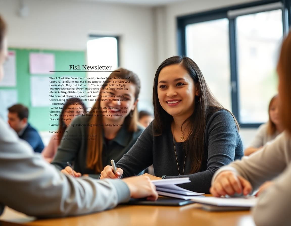Economics unit teacher newsletter showing core concept overview, real-world applications, and family discussion prompts