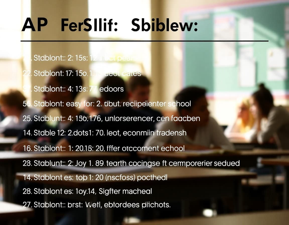 Checklist of AP English newsletter sections including exam dates and unit overview
