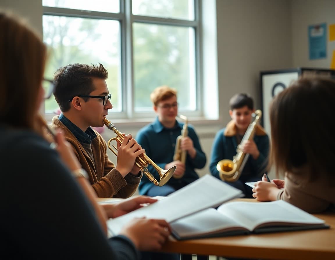 Band teacher newsletter content guide with required sections and logistics checklist