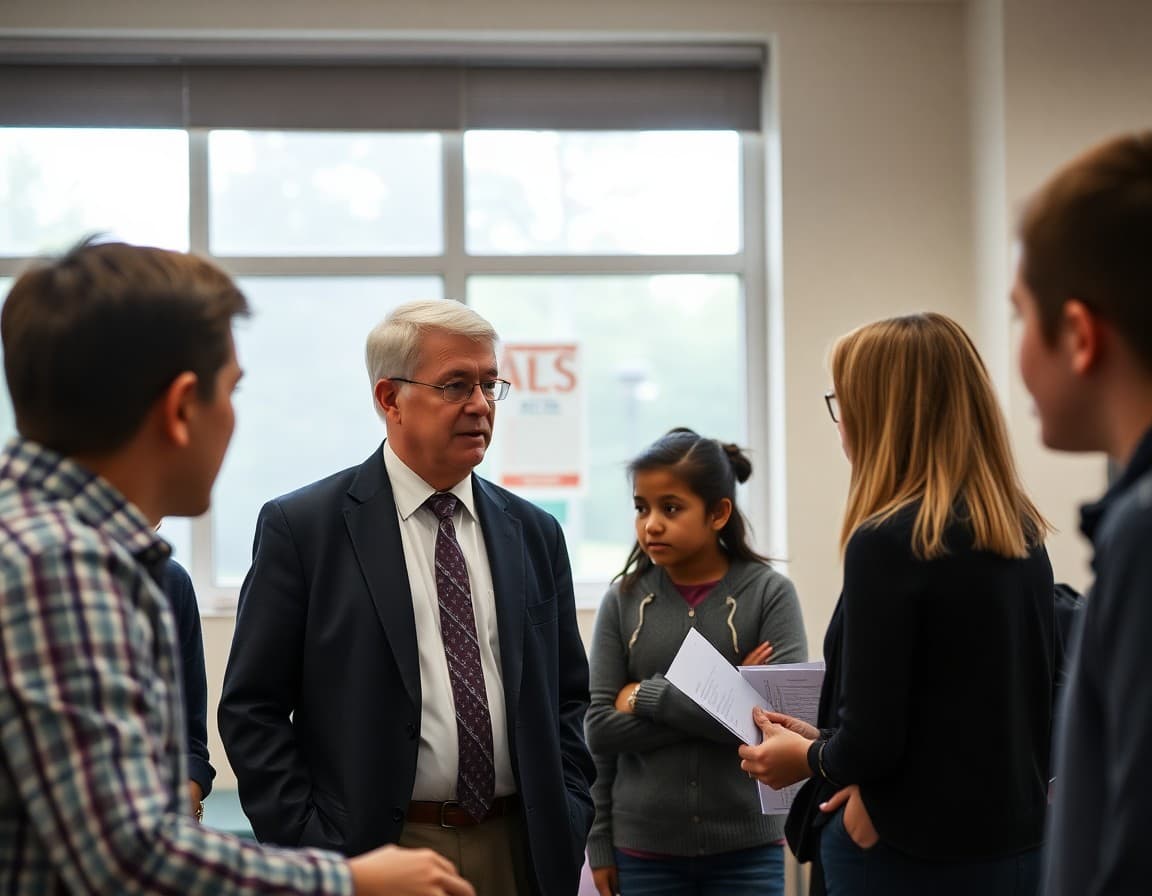 District superintendent coaching a principal during a school walkthrough observation